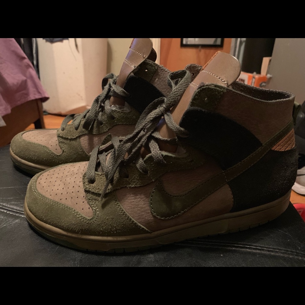 Rare Nike SB DUNK high NL hulk army green